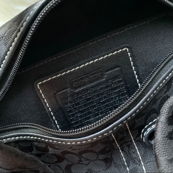 Authentic Coach Black Canvas Handbag - Picture 2 of 5